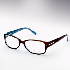 Tom Ford TF5143 Reading Glasses in havana/blue